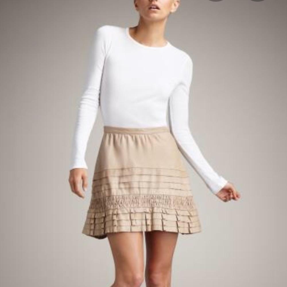 Joie leather skirt